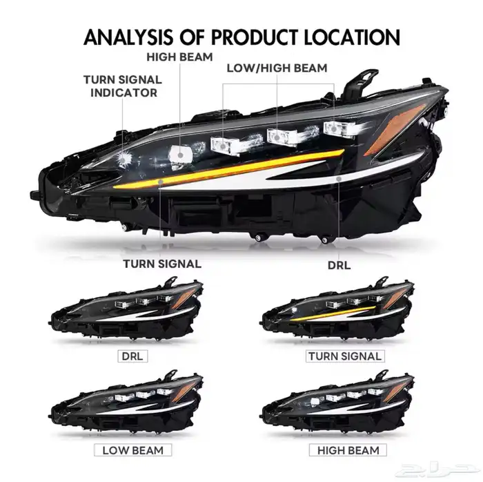 شمعات لكزس اربع عدسات جديدة بسعر لقطة 0