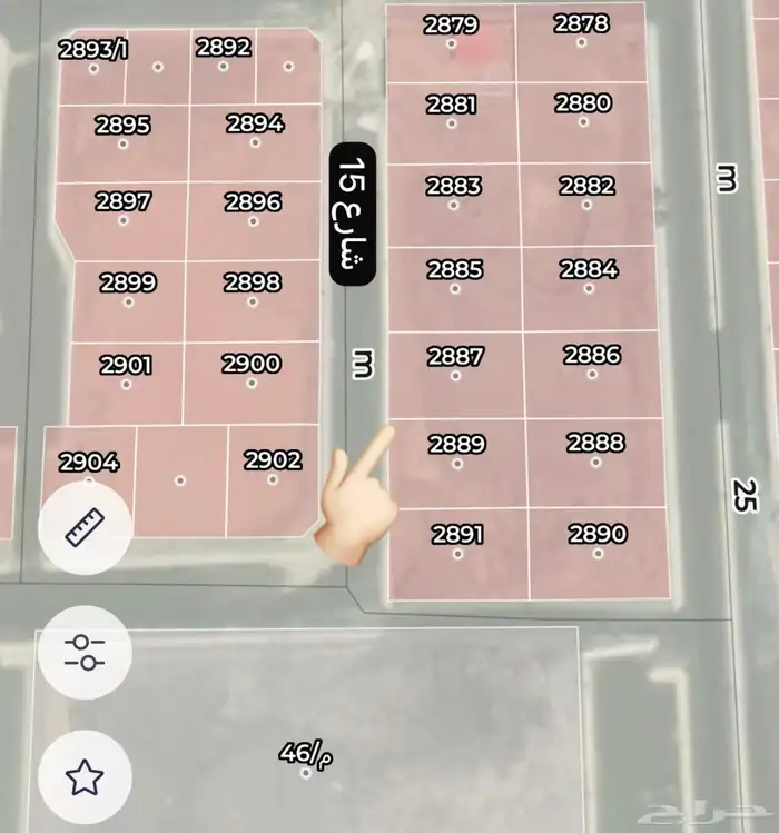 ارض سكنيه بمخطط ولي العهد 8 0