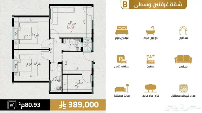شقق تمليك قيد التنفيذ بعوائد استثماريه في حي السلامه جده 5