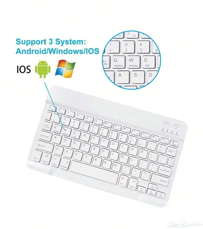 كيبورد وماوس بلوثوت لاسلكي للايباد 2