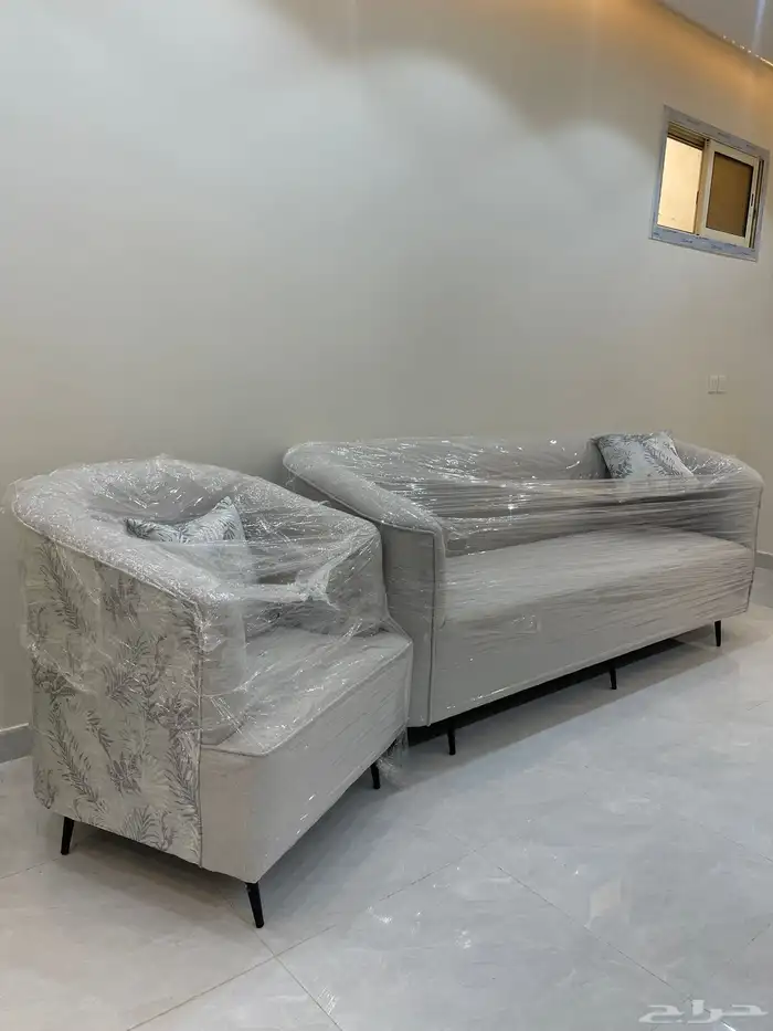 كنب جديد 5 قطع و2 كرسي 5