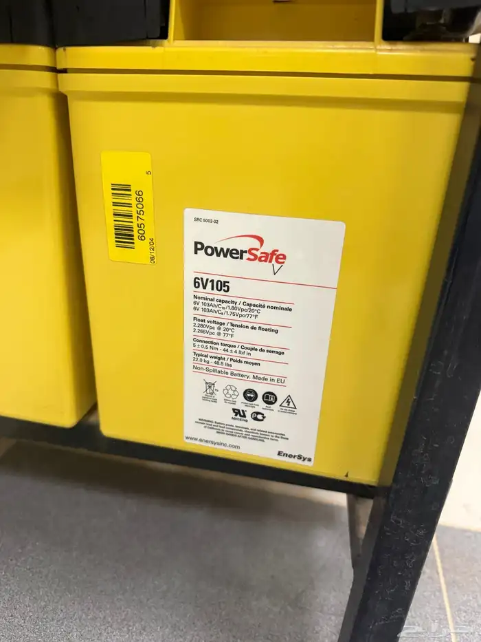 بطاريات PowerSafe V-Top   EnerSys PowerSafe 6V105 0