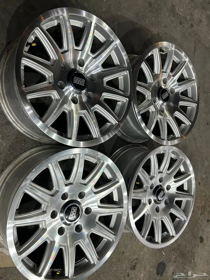 جنوط البرايد نيكل 6 مسمار مقاس 17 يركب علا جيب 23 وا جمس 15