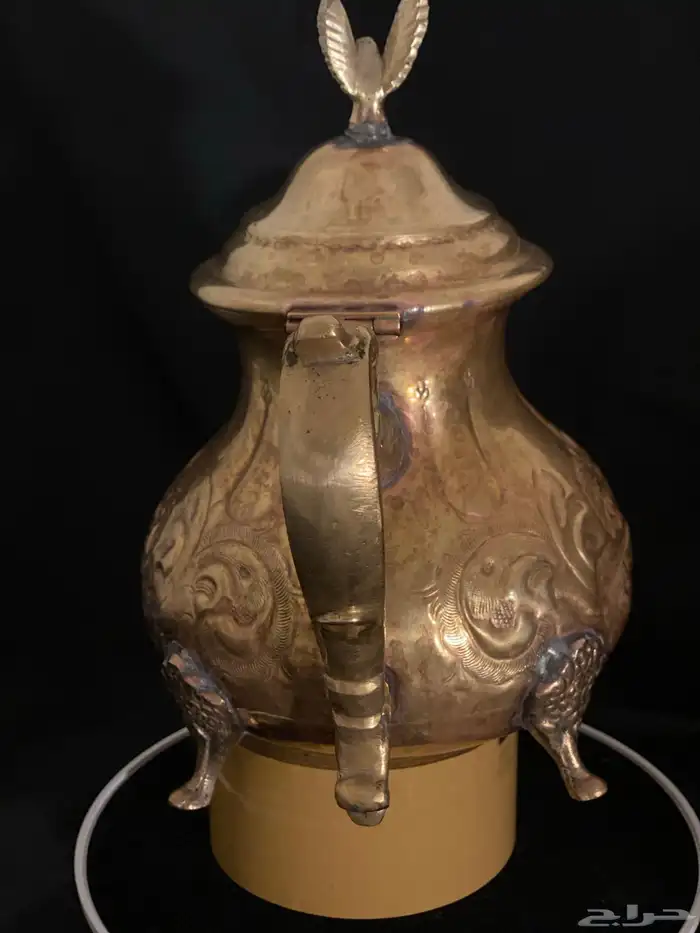 إبريق قديم نحاسي مغربي كبير 7