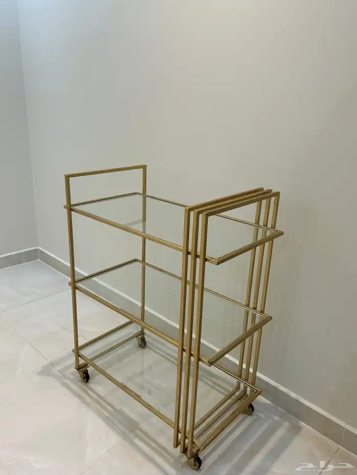 طاولات الضيافه مع عربة تقديمات 1