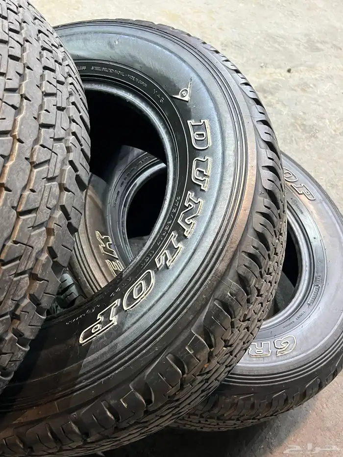 كفرات دنلوب مقاس 275 65 17 تاريخ 2022 نضيفه بالمره اصلي 28