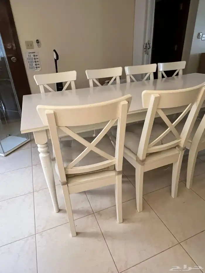 طاولة طعام ايكيا 8 كراسي 3