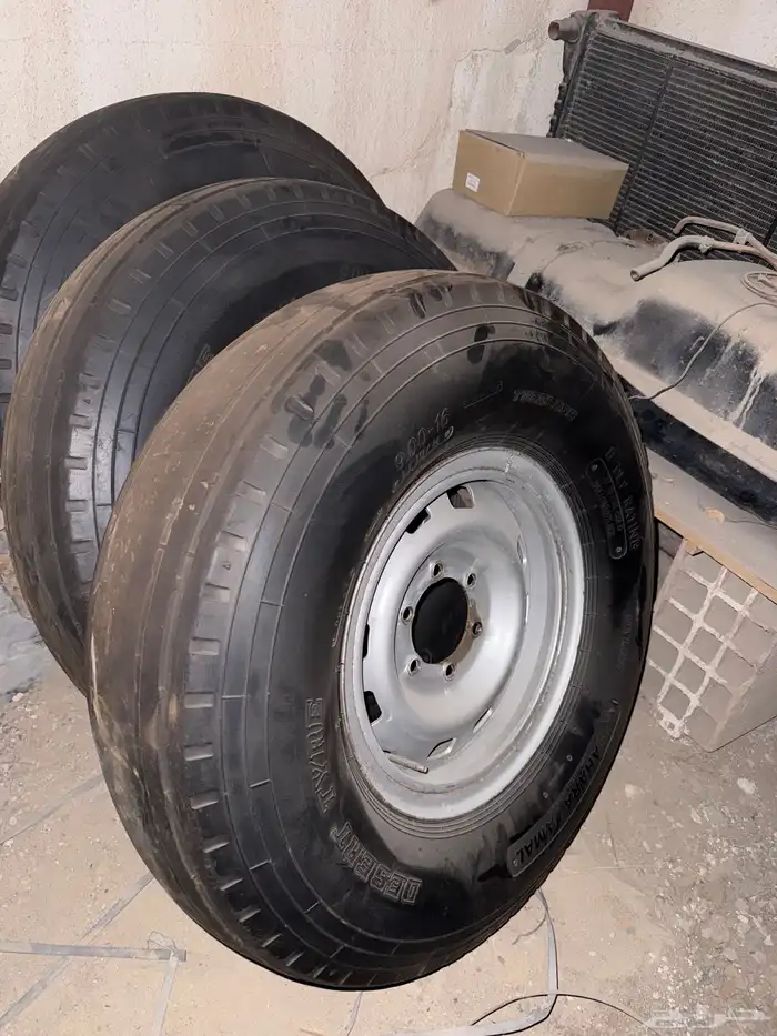 جنوط شنابر باترول وكفرات بالون مقاس 16 4