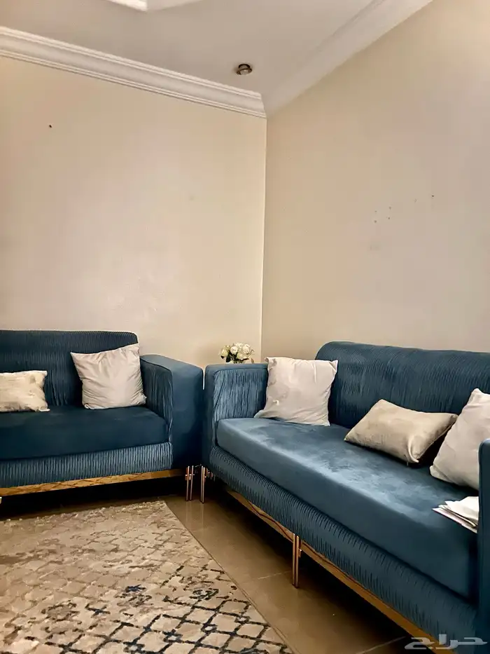 كنب للبيع 5 قطع 3 ثلاثي 2 نفر مع ستاره 2