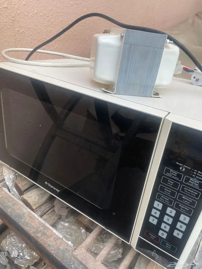 محول شبه جديد وميكرويف شغال 1