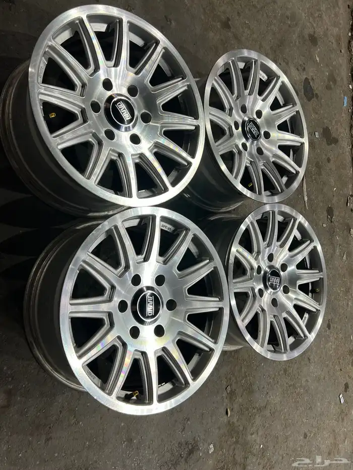 جنوط البرايد نيكل 6 مسمار مقاس 17 يركب علا جيب 23 وا جمس 1