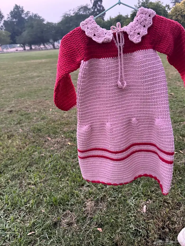 فستان   كروشيه شتوي 2