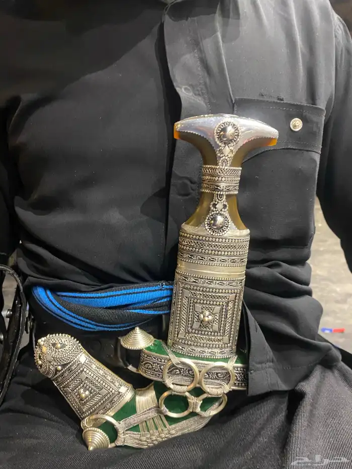 خنجر قرن صبة فضه صافي 0