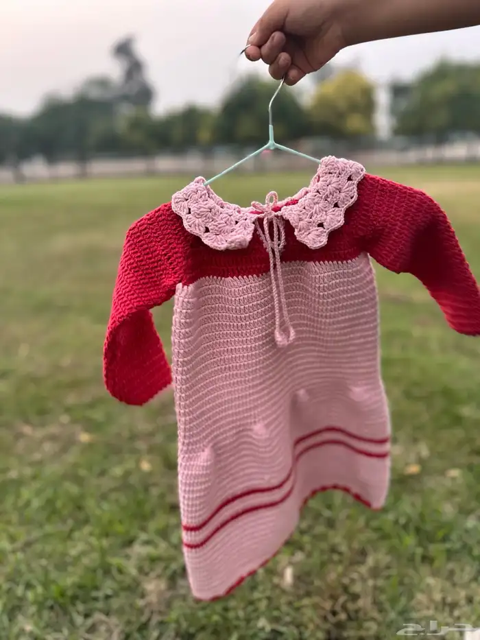 فستان   كروشيه شتوي 6