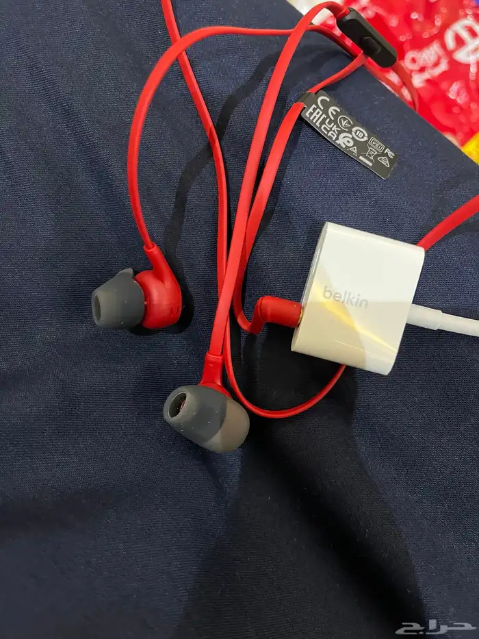 سماعة هايبر x مع وصلة belkin 0