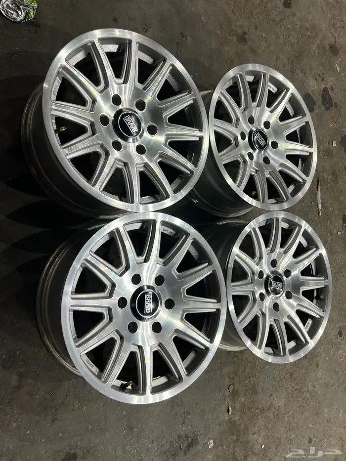 جنوط البرايد نيكل 6 مسمار مقاس 17 يركب علا جيب 23 وا جمس 2