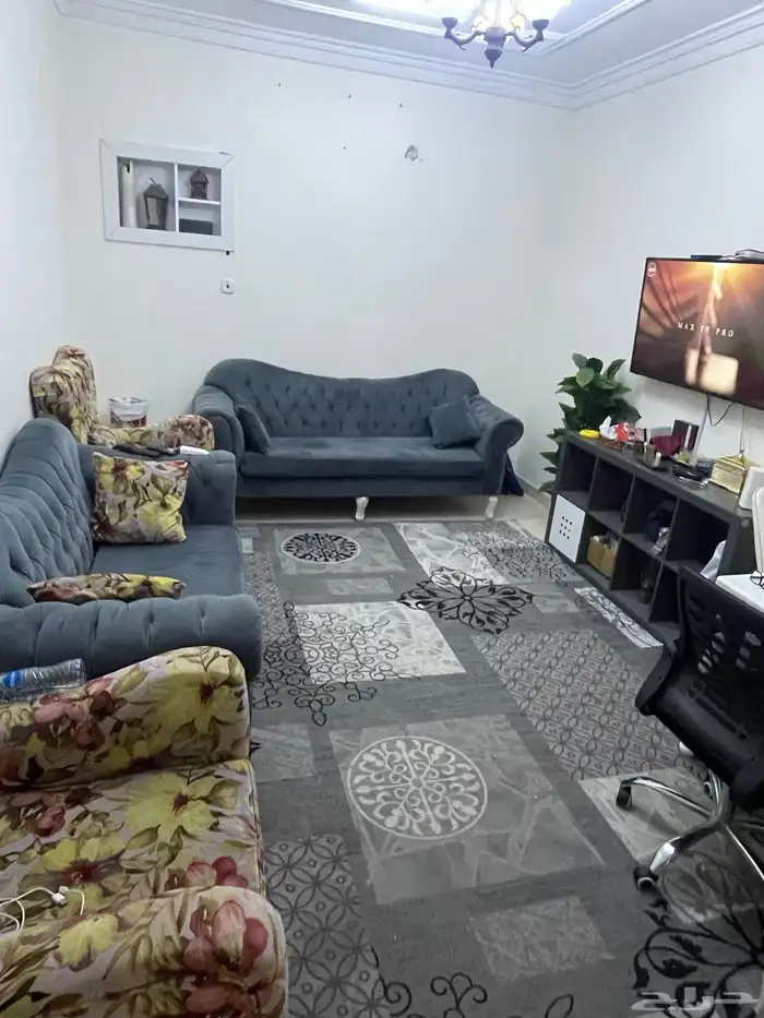 مجلس مع سجادة وطاولة ايكيا 2