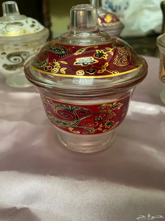 سكريات زجاجية Glass sugar jar 5