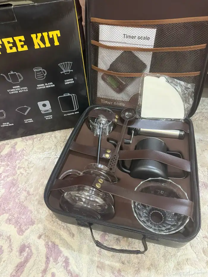 ادوات قهوة V60جديدة مع حقيبة فاخرة 0