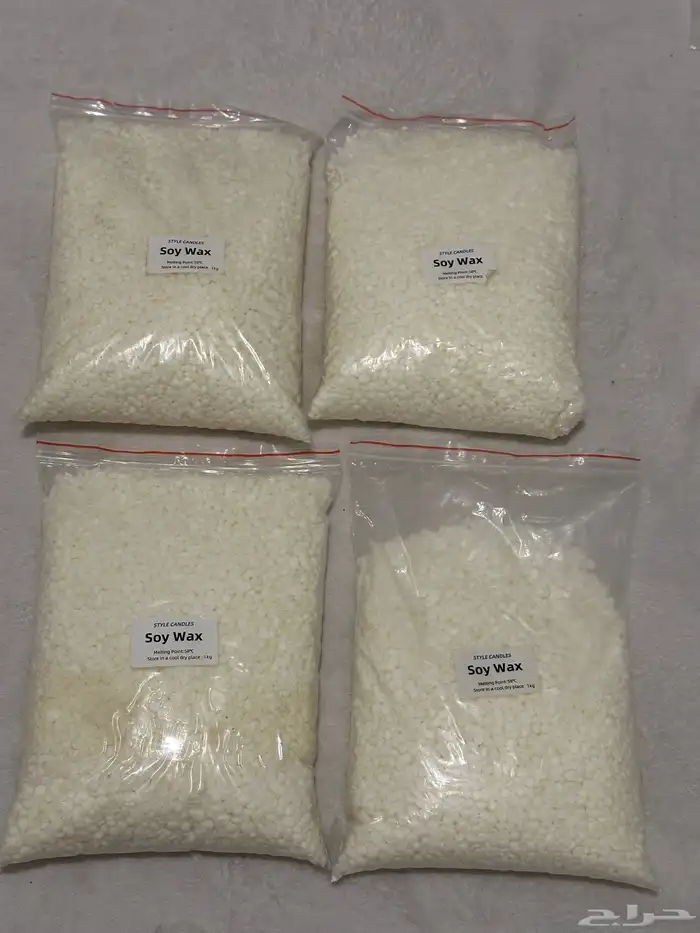 عده لصناعه الشموع كل الأدوات والمواد من شمع صويا   فتائل 5