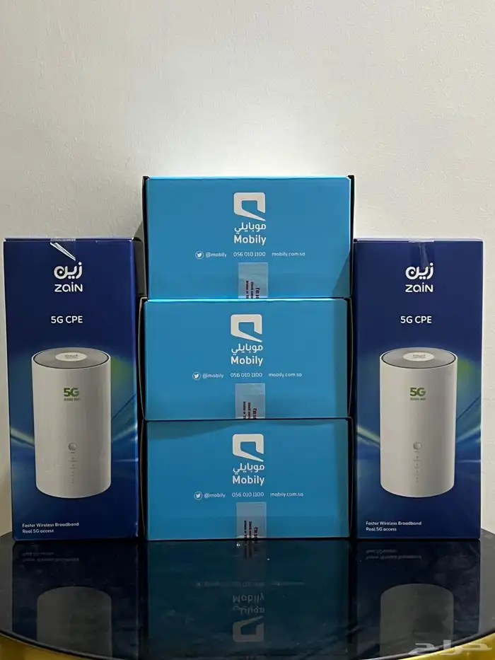 عروض شركة موبايلي و زين راوتر 5G مجانا مع شريحة نت لا محدود 0