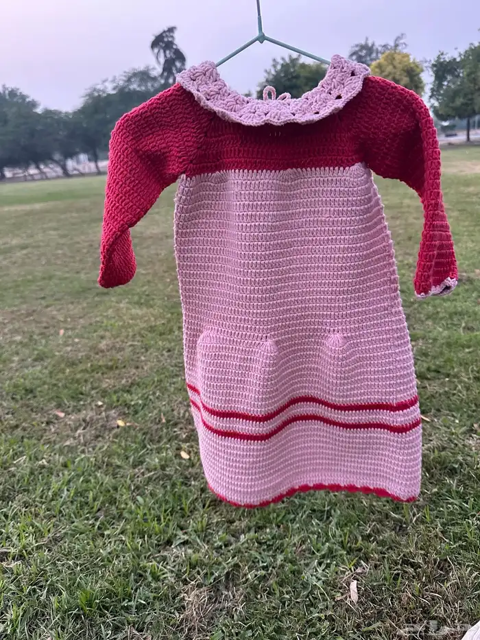 فستان   كروشيه شتوي 4