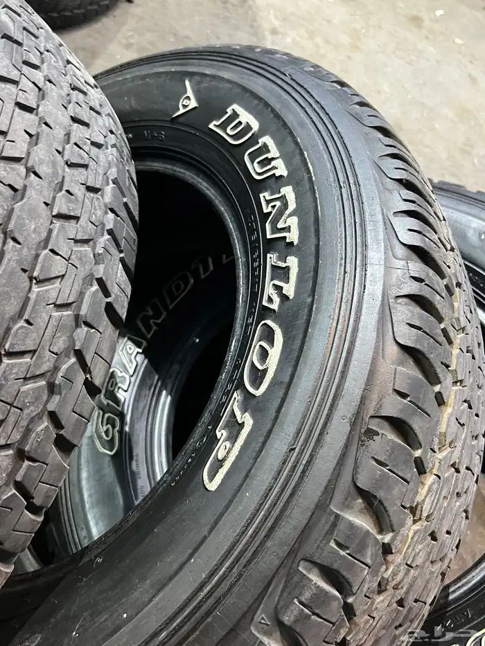 كفرات دنلوب مقاس 275 65 17 تاريخ 2022 نضيفه بالمره اصلي 26