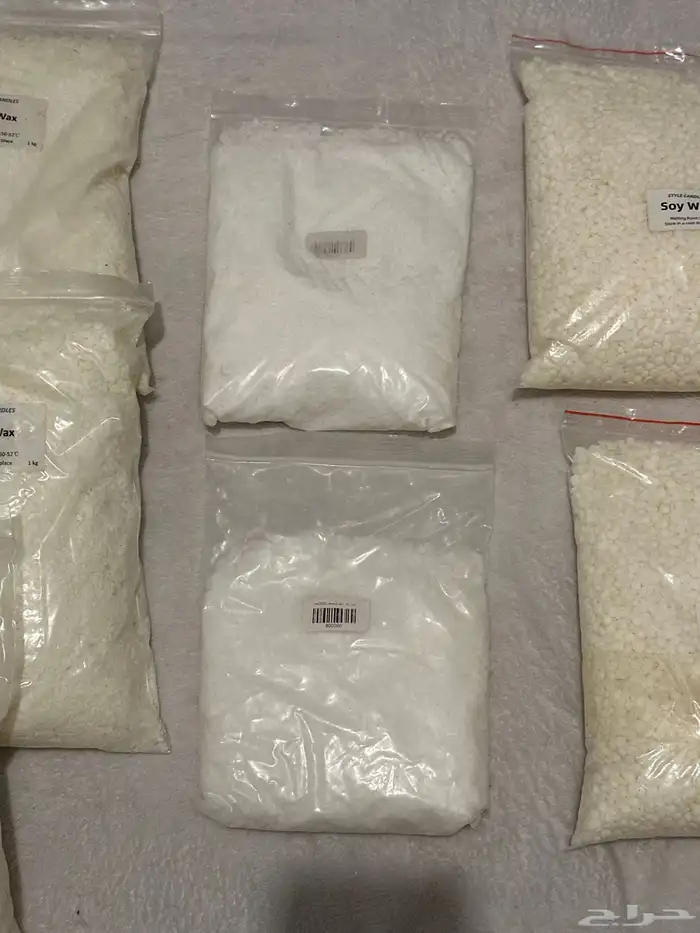 عده لصناعه الشموع كل الأدوات والمواد من شمع صويا   فتائل 3