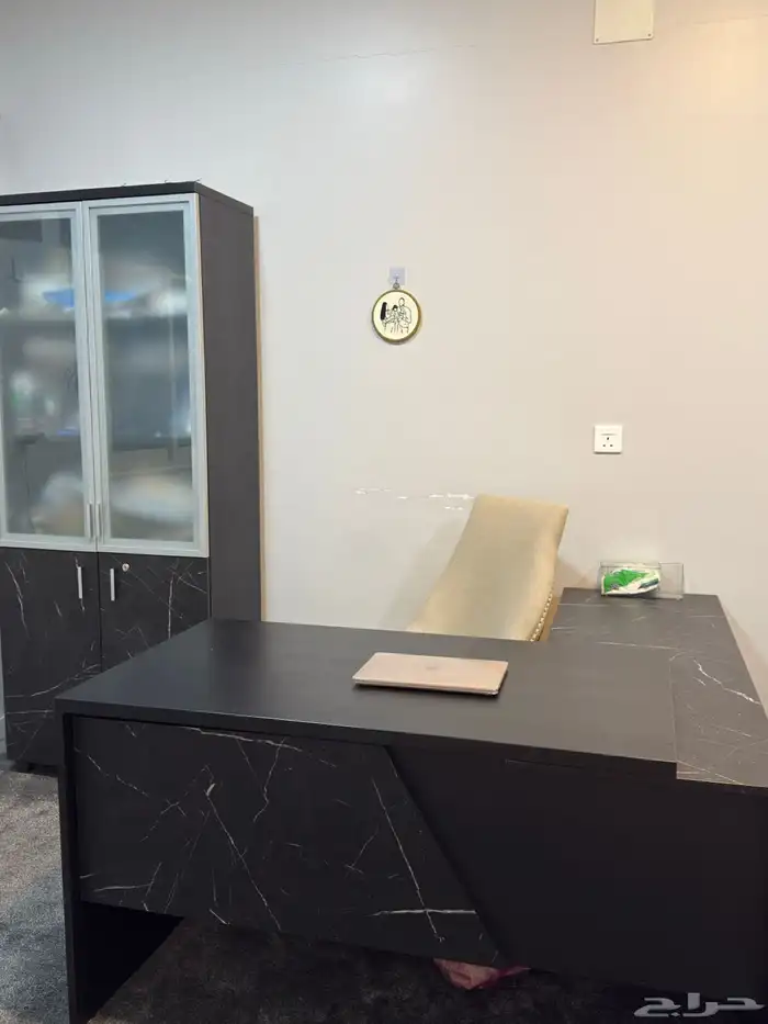 مكتب عمل دراسي على شكل حرف L 0