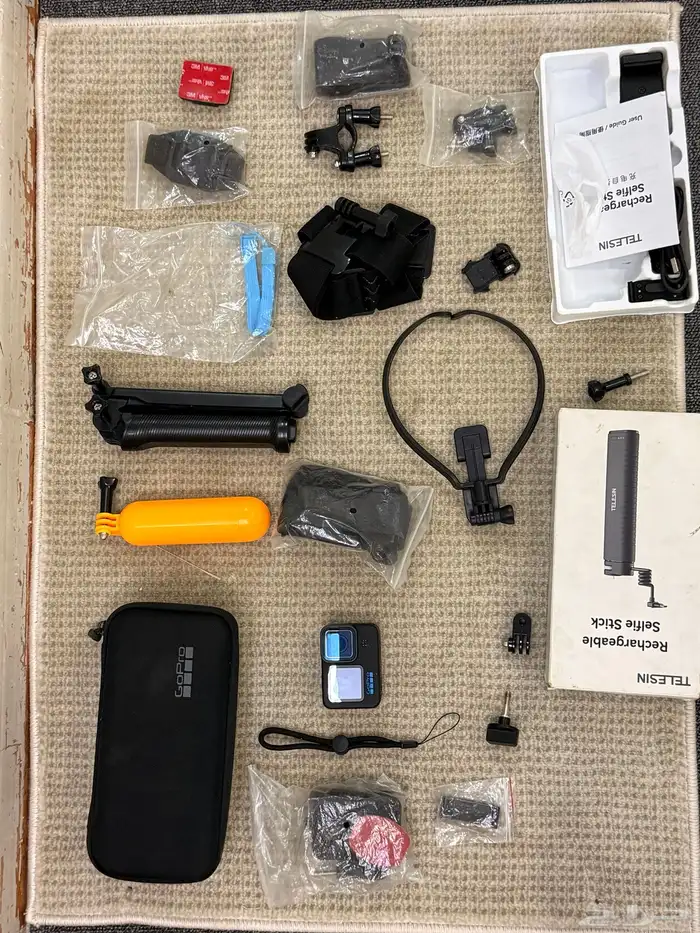 كاميرا أكشن GOPRO 11 جوبرو هيرو 11 مع كامل اكسسواراتها 10