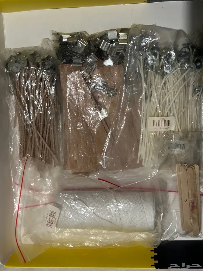 عده لصناعه الشموع كل الأدوات والمواد من شمع صويا   فتائل 11