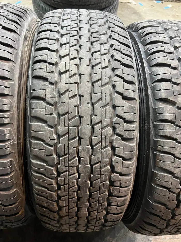 كفرات دنلوب مقاس 275 65 17 تاريخ 2022 نضيفه بالمره اصلي 1