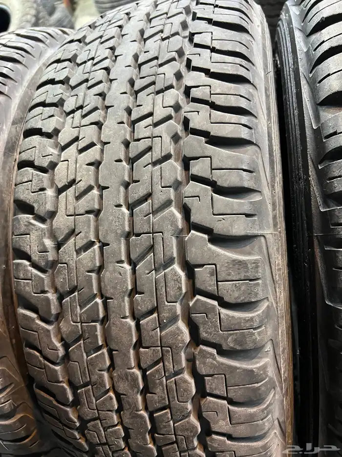 كفرات دنلوب مقاس 275 65 17 تاريخ 2022 نضيفه بالمره اصلي 16