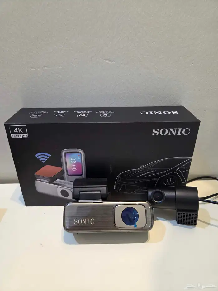 للبيع داش كام SONIC Q6 أمامية 4K والخلفية FULL HD 0