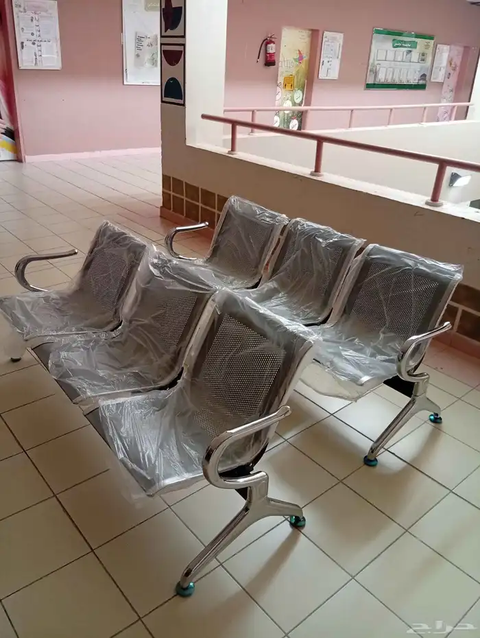 كرسي انتظار ثلاثي حديد عالي الجودة 1