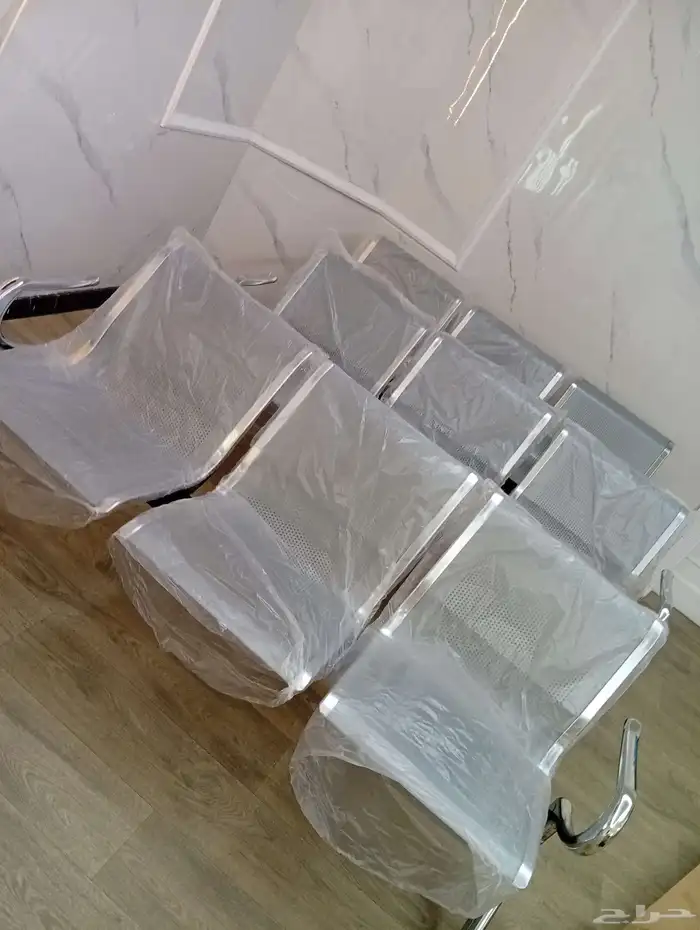 كرسي انتظار ثلاثي حديد عالي الجودة 0