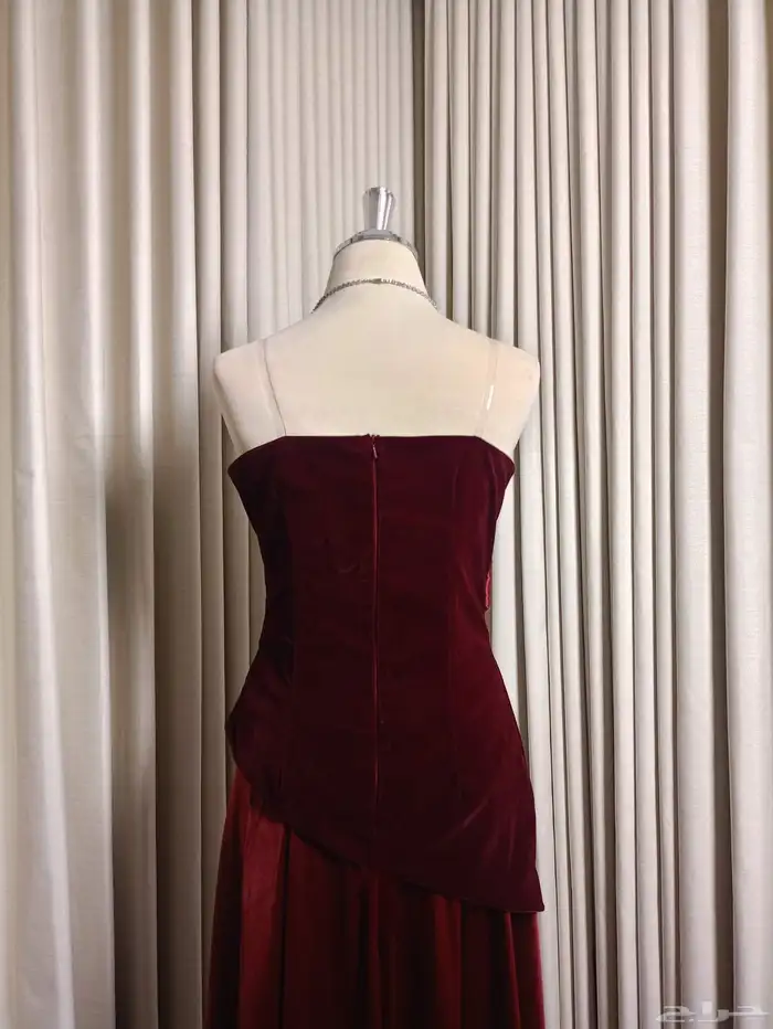 فستان احمر مخمل 5