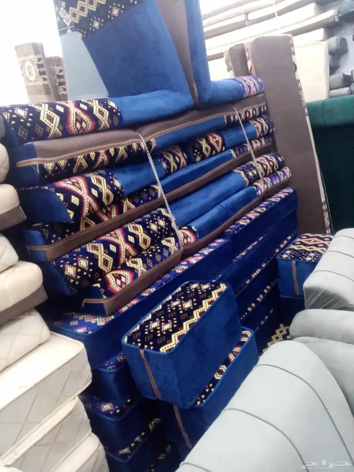 مجالس كنبات جاهز مقاس 4في5زاويتين ومساند جاهز مقاس 4في5زاويت 9