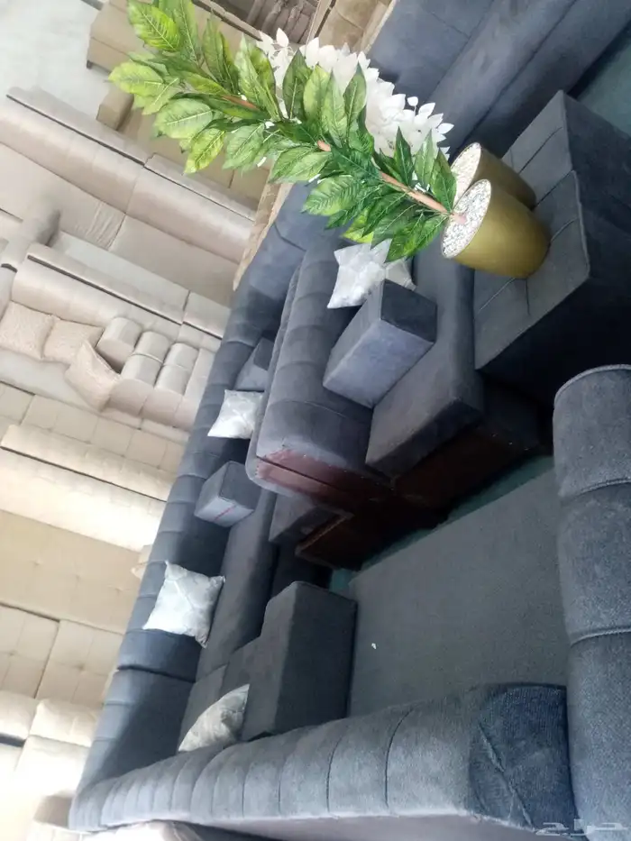 مجالس كنبات جاهز مقاس 4في5زاويتين ومساند جاهز مقاس 4في5زاويت 46