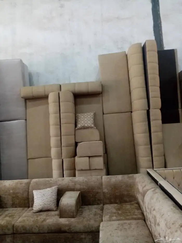 مجالس كنبات جاهز مقاس 4في5زاويتين ومساند جاهز مقاس 4في5زاويت 42