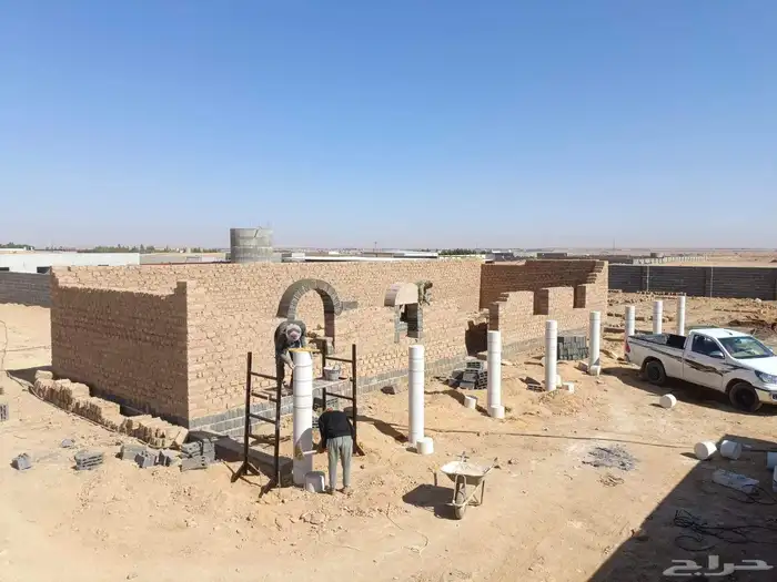 بناء وترميم بيوت الطين والحجر والاسقف اثل وجريد لياسه طينيه 14