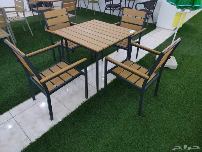 طقم جلسه خارجيه واحد بلس 4 وكرسي مطعم مطبغ 4