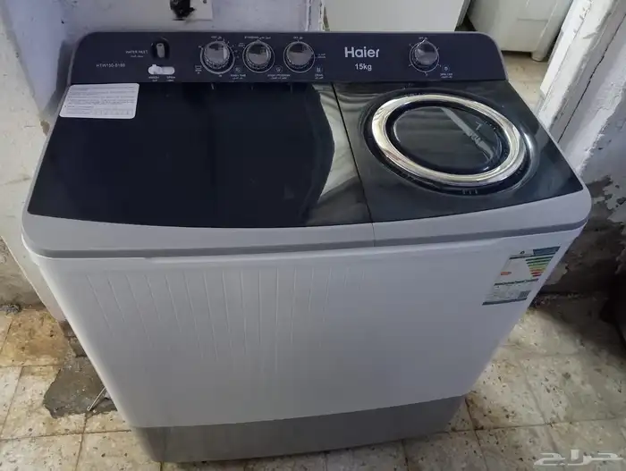 غساله شركه هاير الحجم 15 كيلو استخدام قليل 1