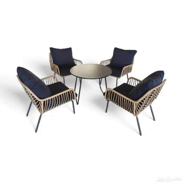 طقم جلسه خارجيه واحد بلس 4 وكرسي مطعم مطبغ 1