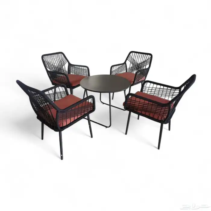 طقم جلسه خارجيه واحد بلس 4 وكرسي مطعم مطبغ 0