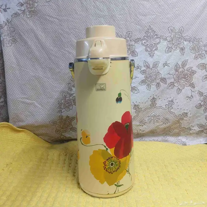 ترمس ثلاجة ابو فيل ورده ياباني انتيك نوادر 0