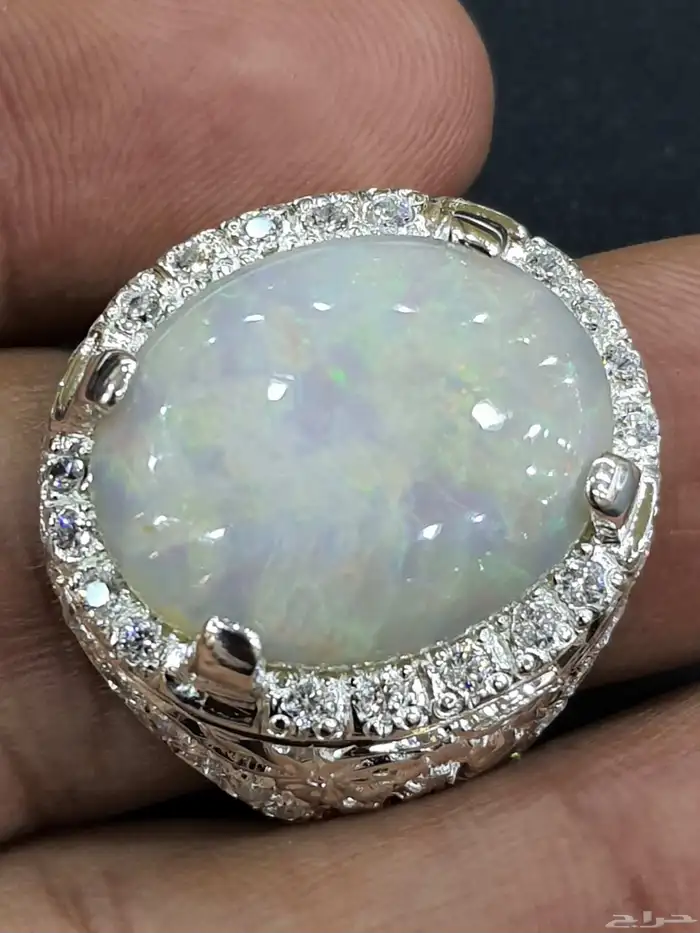 خاتم اوبال اثيوبي بشهادة فاخر 0