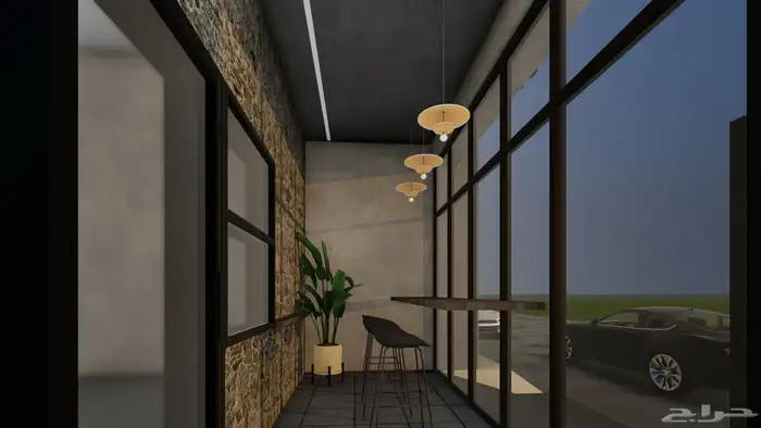 تصميم واجهة محلات تجارية وداخلي 6