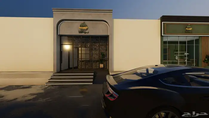 تصميم واجهة محلات تجارية وداخلي 4