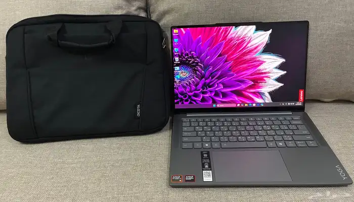 لابتوب لينوفو يوجا برو 7 نظيف جدا باقي بالضمان مع شاحنه 2
